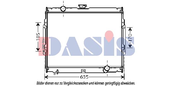 AKS DASIS Jäähdytin,moottorin jäähdytys 560021N